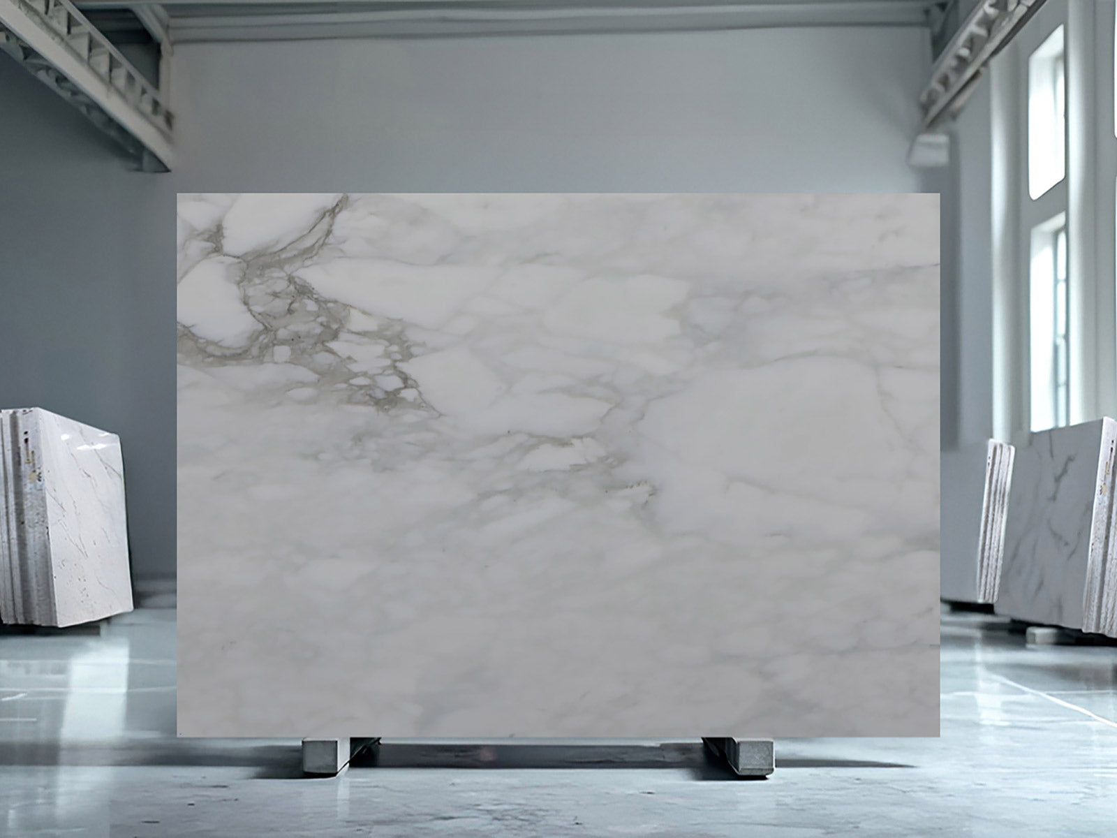 Photo inspiration: Curated Luxury White Calacatta Marble Cut To Size Slabs Gallery View
