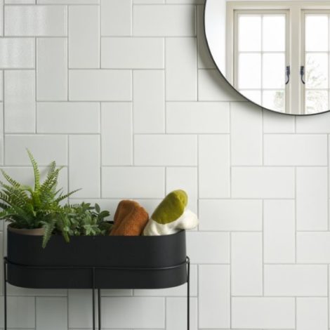 Retro Ceramic Tiles - White