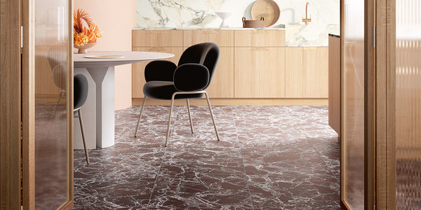 Rosso Levanto Marble Effect Tiles - Honed