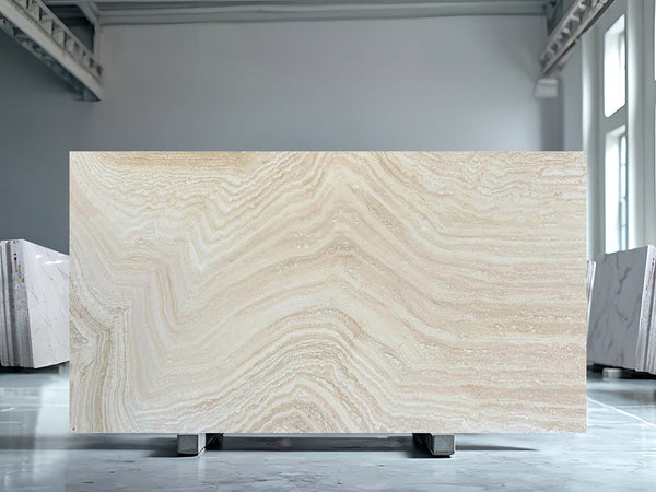 Alabaster Travertine Slabs - FS45145622 - 3270 x 1580 x 20 mm