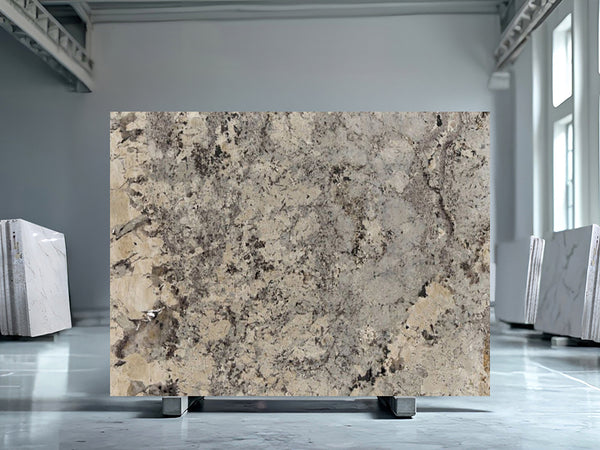Alaska White Granite Slabs - FS86018 - 2650 x 1880 x 30 mm