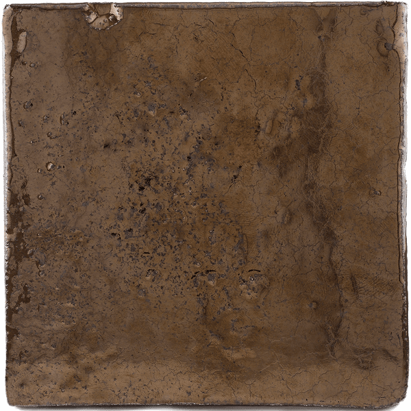 Alchemy Terracotta Square Tiles - 005 - Metallic Craquelé