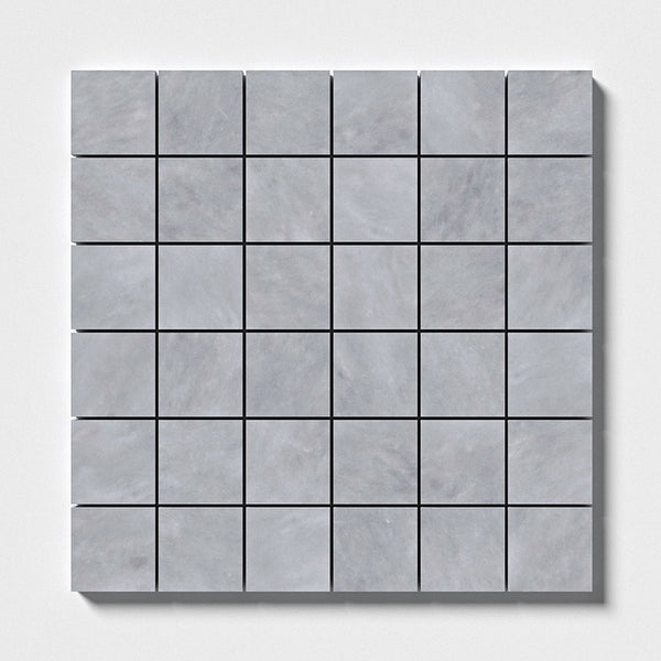 Allure Light Marble 50 mm Square Stackbond Mosaic - Honed