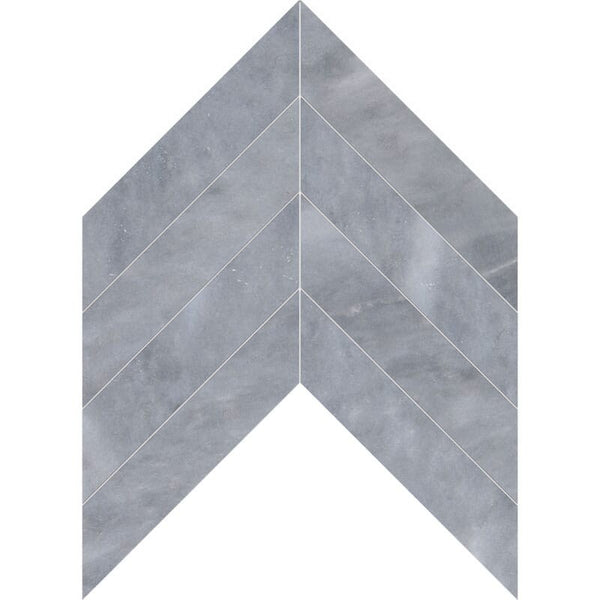 Allure Light Marble Chevron Tiles - Honed