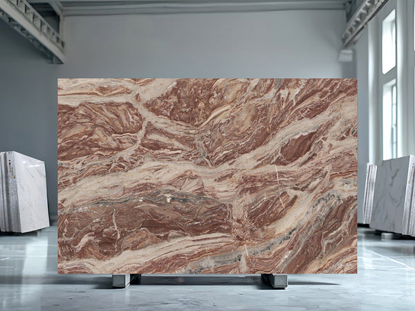 Arabescato Orobico Rosso Marble Slabs - FS36841908 - 3180 x 1860 x 20 mm