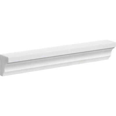 Aspen White Marble Cornice Moulding - Honed