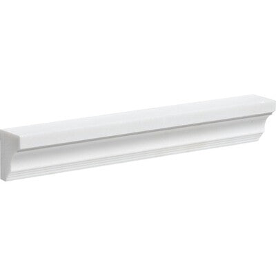 Aspen White Marble Cornice Moulding - Polished