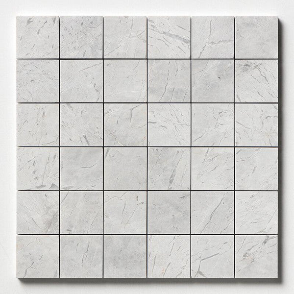 Avalanche Marble 50 mm Square Stackbond Mosaic - Honed