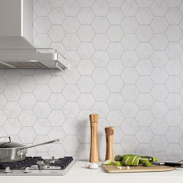 Avalon Marble Hexagon Tiles - Polished