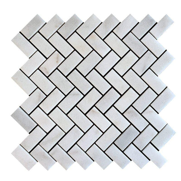 Avalon Marble Small Herringbone Mosaic - Polished