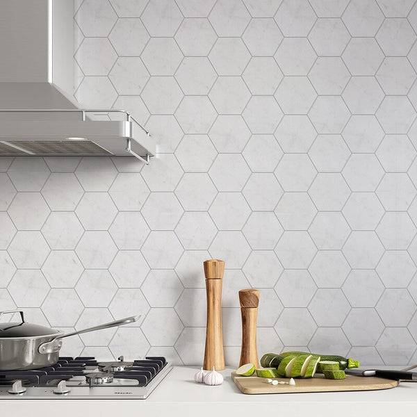 Avalon Marble Hexagon Tiles - Polished