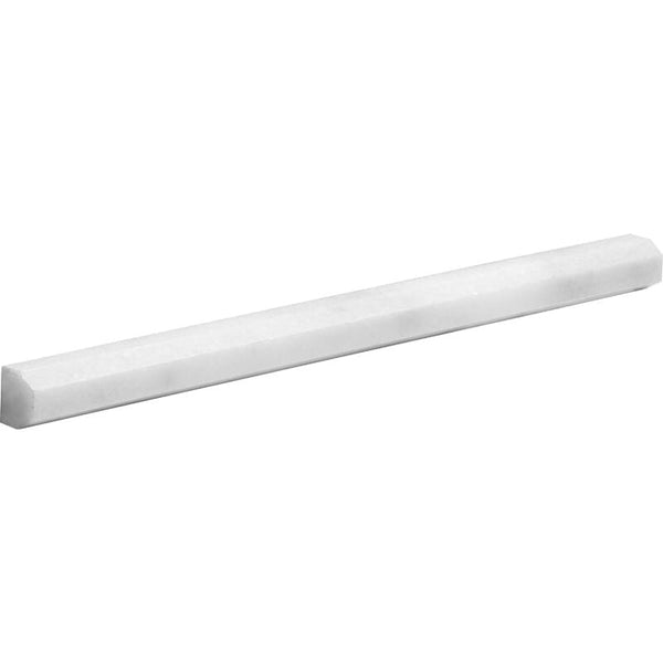 Avalon Marble Modern Bullnose Pencil Liner - Honed