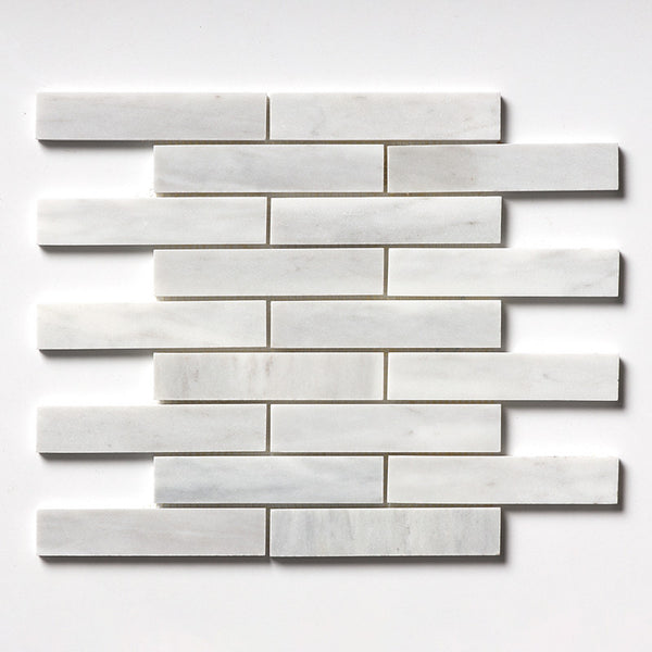 Avenza Marble 152 X 32 mm Rectangle Brickbond Mosaic - Honed