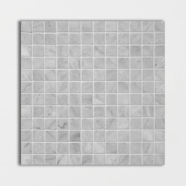 Avenza Marble 25 mm Square Stackbond Mosaic - Polished