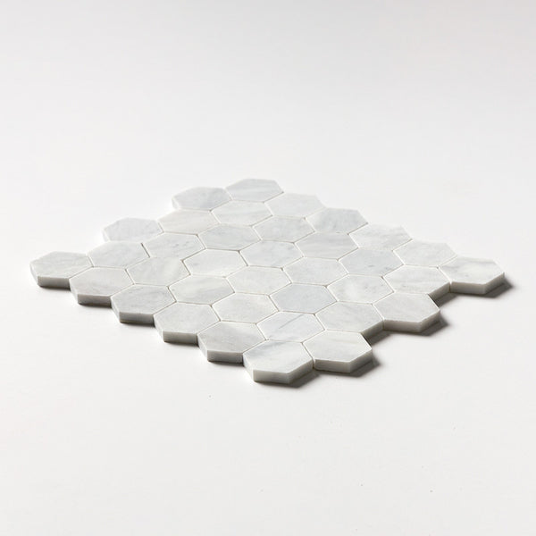 Avenza Marble 50 mm Hexagon Mosaic - Honed