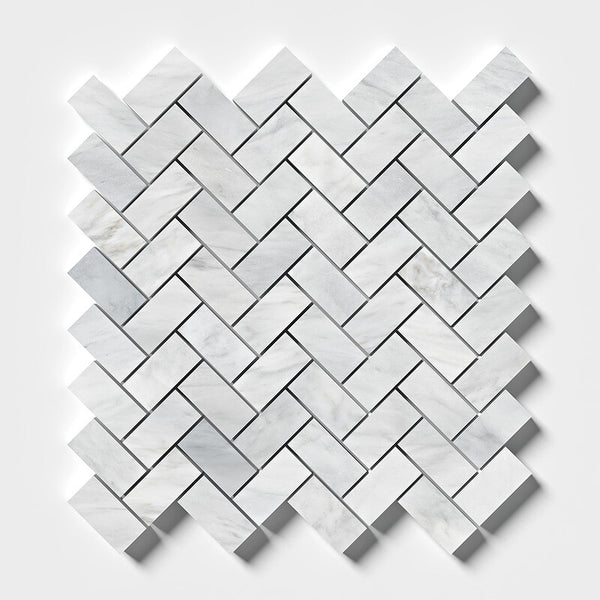 Avenza Marble Small Herringbone Mosaic - Honed