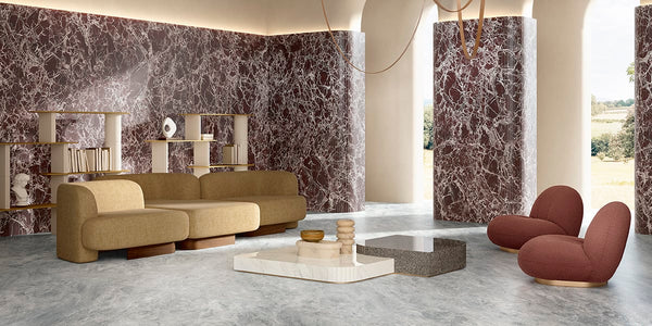 Bardiglio Marble Porcelain Tiles and Slabs - Honed