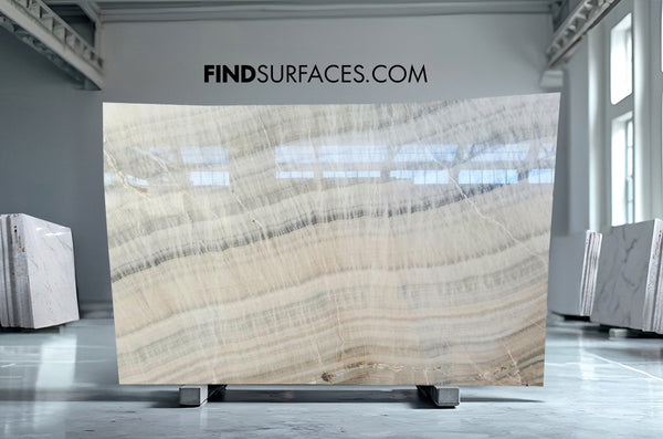 Beige Onyx Slabs - FS82220771 - 2640 x 1720 x 20 mm