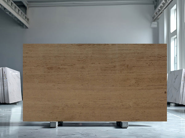 Beige Travertine Slabs - FS90603548 - 2500 x 960 x 20 mm