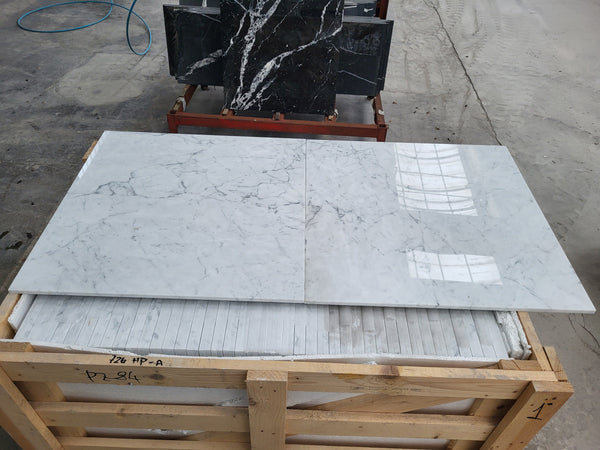 Bianco Carrara C Marble Tiles - Polished - FS726HPA