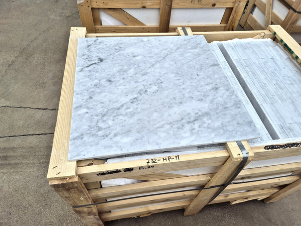 Bianco Carrara C Marble Tiles - Polished - FS732HPM