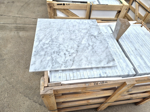 Bianco Carrara C Marble Tiles - Polished - FS733HPM