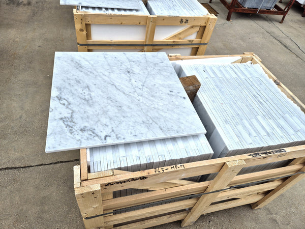 Bianco Carrara C Marble Tiles - Polished - FS743HPM