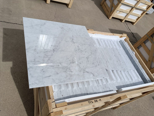 Bianco Carrara C Marble Tiles - Polished - FS772HNM