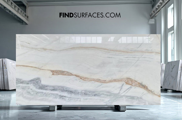 Bianco Lasa Covelano Gold Marble Slabs - FS2004755 - 2900 x 1410 x 20 mm