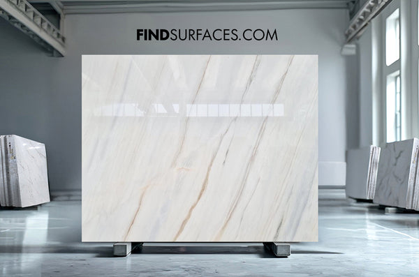 Bianco Lasa Covelano Gold Marble Slabs - FS52555092 - 2500 x 2000 x 20 mm