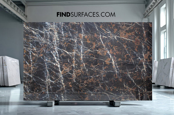 Black And Gold Marble Slabs - FS30505633 - 2980 x 1990 x 20 mm