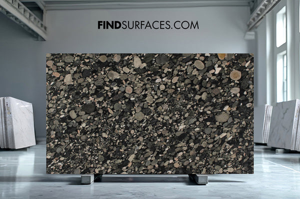 Black Mosaic Granite Slabs - FS12083502 - 3080 x 1920 x 30 mm