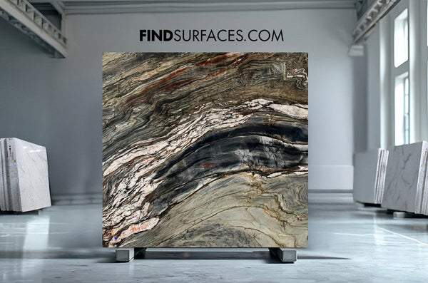 Black Tempest Quartzite Slabs - FS60240638 - 3170 x 1850 x 20 mm