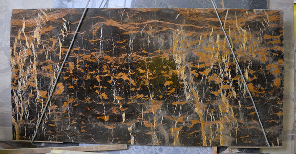 Black and Gold Marble Slabs - FS57742257 - 2500 x 1220 x 20 mm