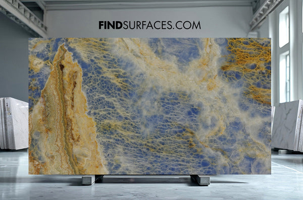 Blue Onyx Slabs - FS28406532 - 1300 x 1370 x 20 mm