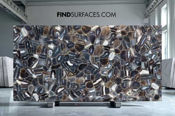 Blue Quartz Semiprecious Slabs - FS35960072 - 2770 x 1470 x 20 mm