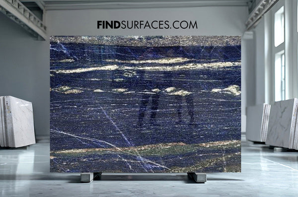 Blue Sodalite Slabs - FS47404389 - 3370 x 2080 x 20 mm