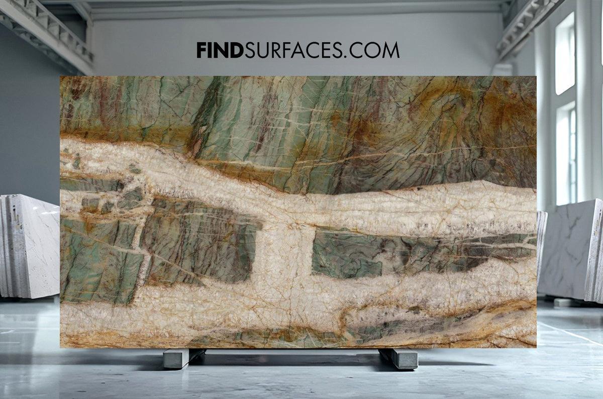 Botanic Crystal Quartzite Slabs - FS95396463 - 3040 x 1800 x 20 mm In ...