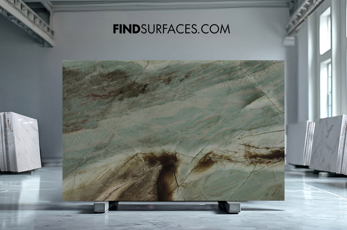 Botanic Green Quartzite Slabs - FS18327467-2 - 2790 x 1810 x 30 mm In ...