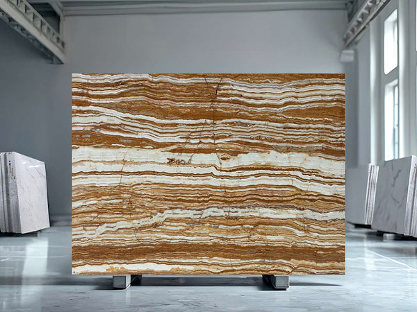 Brown Onyx Slabs - FS21952417 - 2000 x 800 x 20 mm