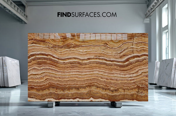 Brown Onyx Slabs - FS90705969 - 2470 x 1370 x 20 mm