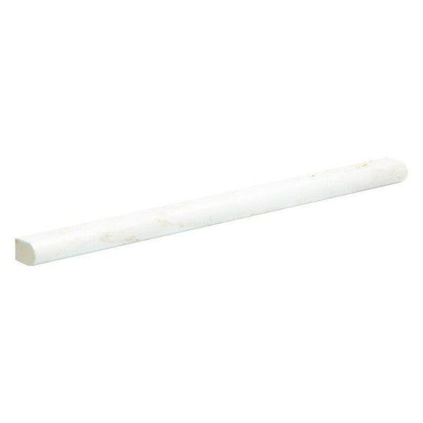 Calacatta Amber Marble Classic Bullnose Pencil Liner - Honed