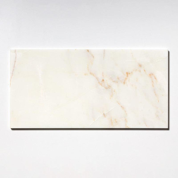 Calacatta Amber Marble Tiles - Honed