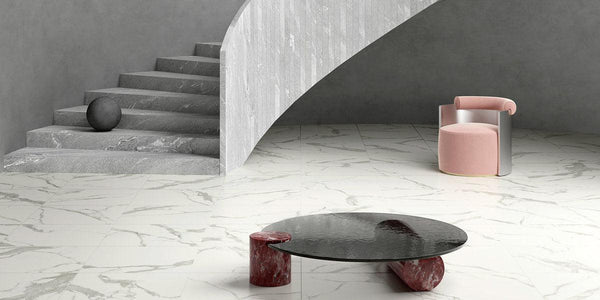 Calacatta Bellissimo Marble Porcelain Tiles and Slabs – Honed