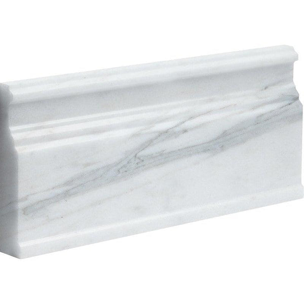 Calacatta Royal Marble Base Skirting - Honed