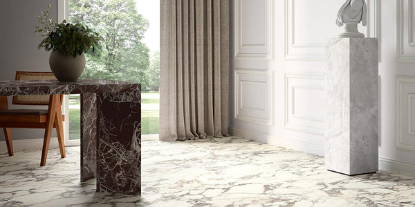 Calacatta Viola Marble Effect Tiles - Satin