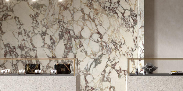 Calacatta Viola Marble Porcelain Tiles and Slabs - Honed