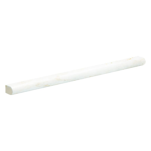 Calacatta Amber Marble Classic Bullnose Pencil Liner - Polished