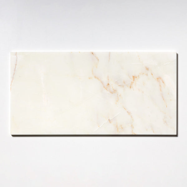 Calacatta Amber Marble Tiles - Honed