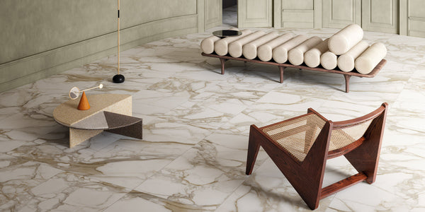 Calacatta Borghini Marble Effect Tiles - Honed